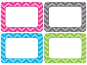 Chevron Name Tags&nbsp;- Variety Pack