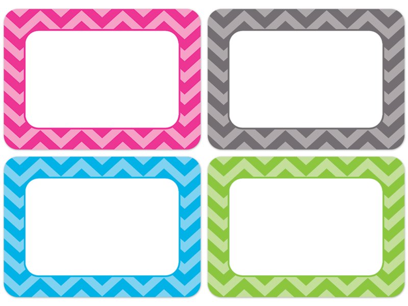 Chevron Name Tags Variety Pack at Lakeshore Learning
