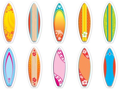 Surf’s Up! Surfboard Mini Accents at Lakeshore Learning