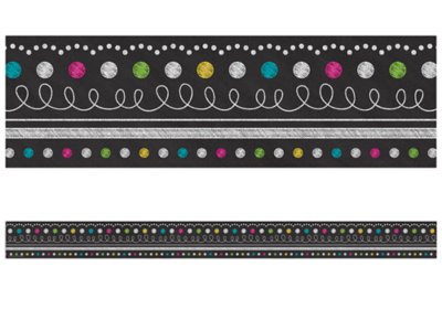 Chalkboard Brights Dot & Loop Border at Lakeshore Learning