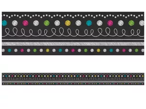 Chalkboard Brights Dot&nbsp;& Loop Border