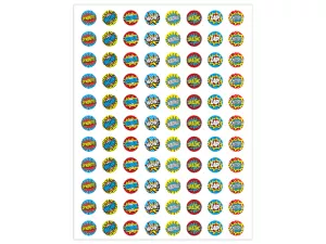 Superhero Motivational Mini Stickers
