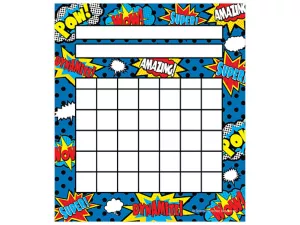 Superhero Mini Incentive Charts