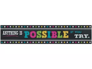 Chalkboard Brights Motivational Banner
