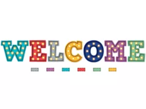 Marquee Welcome Bulletin Board Set