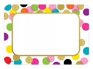 Confetti Name Tags