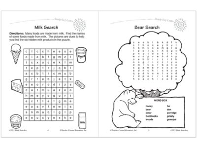 Word Searches Workbook&nbsp;- Gr.&nbsp;3