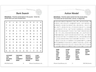 Word Searches Workbook&nbsp;- Gr.&nbsp;3