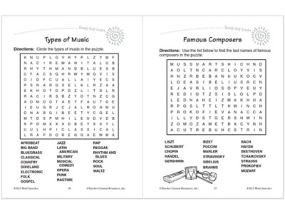 Word Searches Workbook&nbsp;- Gr.&nbsp;3