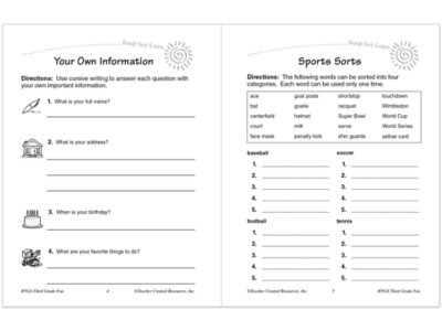 Third-Grade Fun Workbook