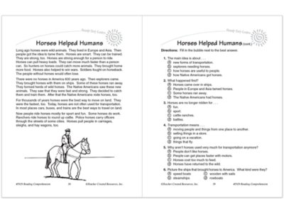 Master Reading Comprehension Workbook&nbsp;- Gr.&nbsp;3