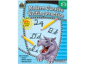 Modern Cursive Writing Practice Workbook