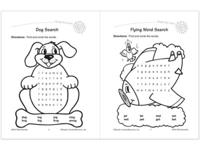 Word Searches Workbook&nbsp;- Gr.&nbsp;1