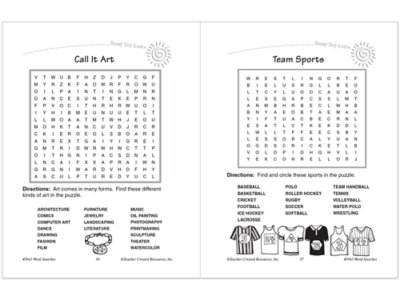 Word Searches Workbook&nbsp;- Gr.&nbsp;1