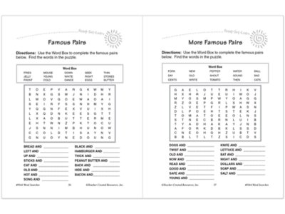 Word Searches Workbook&nbsp;- Gr.&nbsp;2