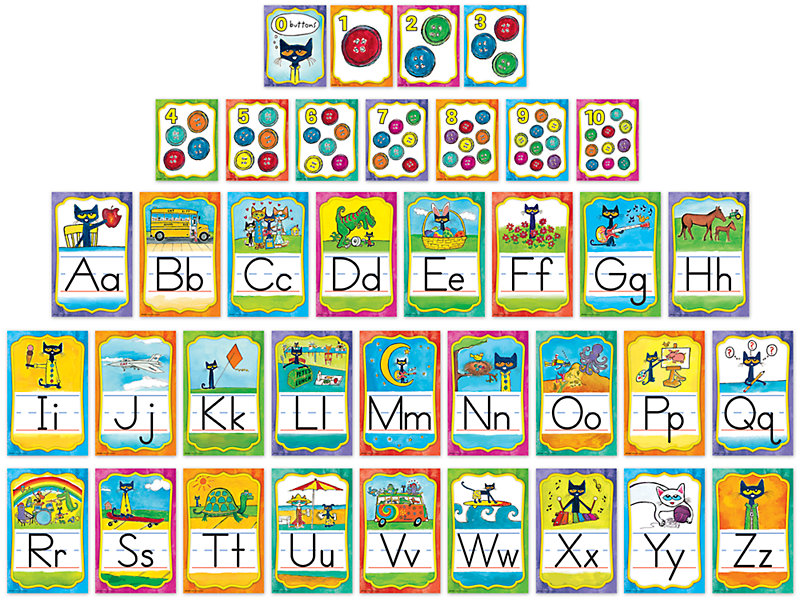 Bulletin Board Alphabet Letter Cards