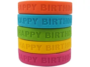Neon Birthday Wristbands