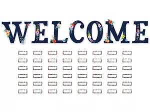 Wildflowers Welcome Bulletin Board Set