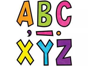 Brights 4Ever 7" Punch-Out Letters