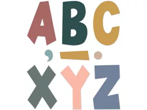 Wonderfully Wild 7" Punch-Out Letters