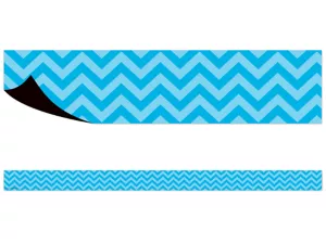 Aqua Chevron Magnetic Border