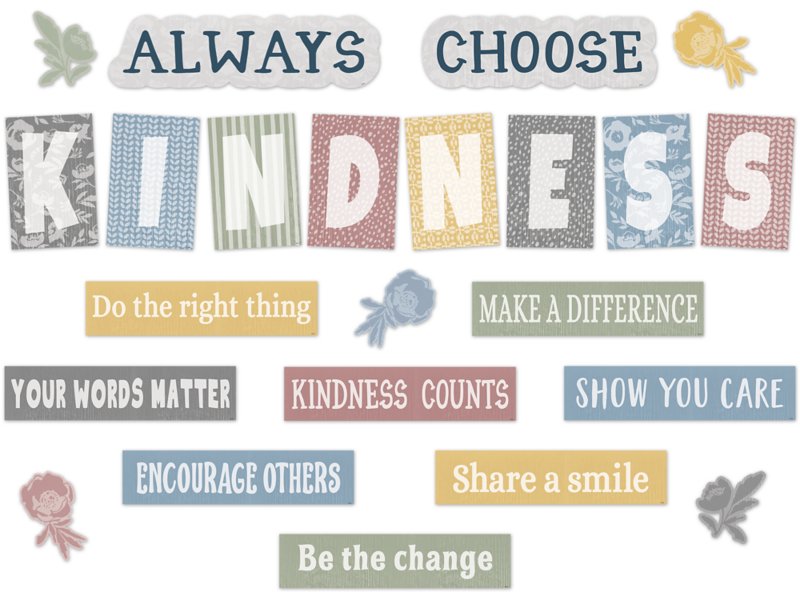 Classroom Cottage Choose Kindness Bulletin Board Set at Lakeshore Learning