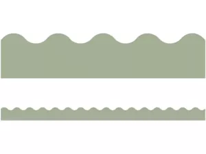 Classroom Cottage Sage Scalloped Border