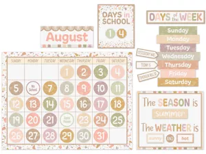Terrazzo Tones Calendar Bulletin Board Set