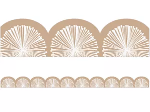 Terrazzo Tones Pom-Pom Scalloped Border