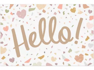 Terrazzo Tones Hello Postcards