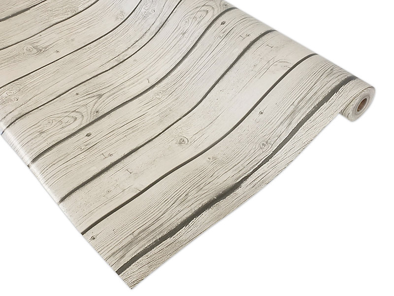White & Gray Wood Herringbone Better Than Paper Bulletin Board Roll