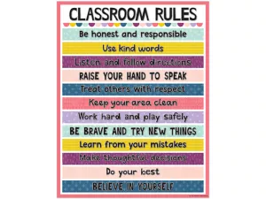Oh Happy Day! Classroom Rules Poster