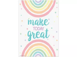 Pastel Pop Make Today Great Poster