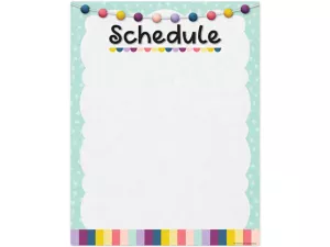 Oh Happy Day! Write&nbsp;& Wipe Schedule Poster