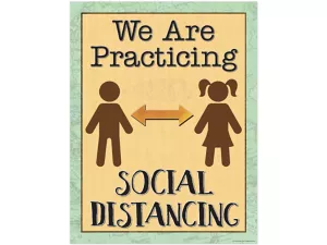 Travel the Map! Social Distancing Poster