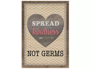 Home Sweet Classroom Spread Kindness Not Germs Poster