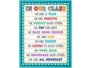Marquee Classroom Rules Poster