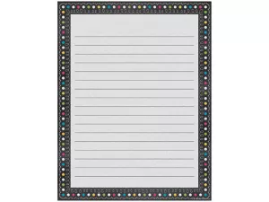 Chalkboard Brights Lined Poster