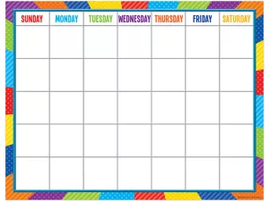Playful Patterns Classroom Calendar