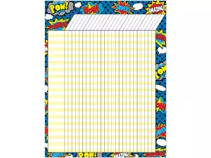 Superhero Incentive Chart
