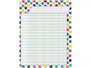 Paw Print Incentive Chart