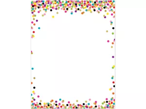 Confetti Blank Poster
