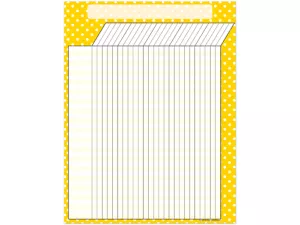 Yellow Polka Dot Incentive Chart