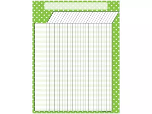 Lime Green Polka Dot Incentive Chart
