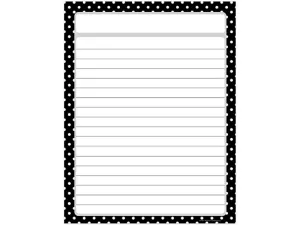 Black Polka Dot Lined Poster