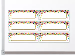 Confetti Magnetic Write&nbsp;& Wipe Accents