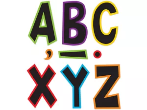 Electric Bright 7" Punch-Out Letters
