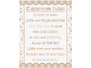 Terrazzo Tones Classroom Rules Poster