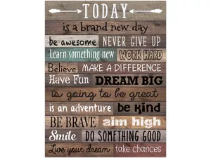 Home Sweet Classroom Today Is a New Day Poster