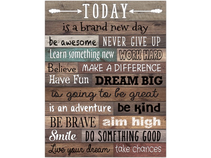 Home Sweet Classroom Today Is a New Day Poster at Lakeshore Learning